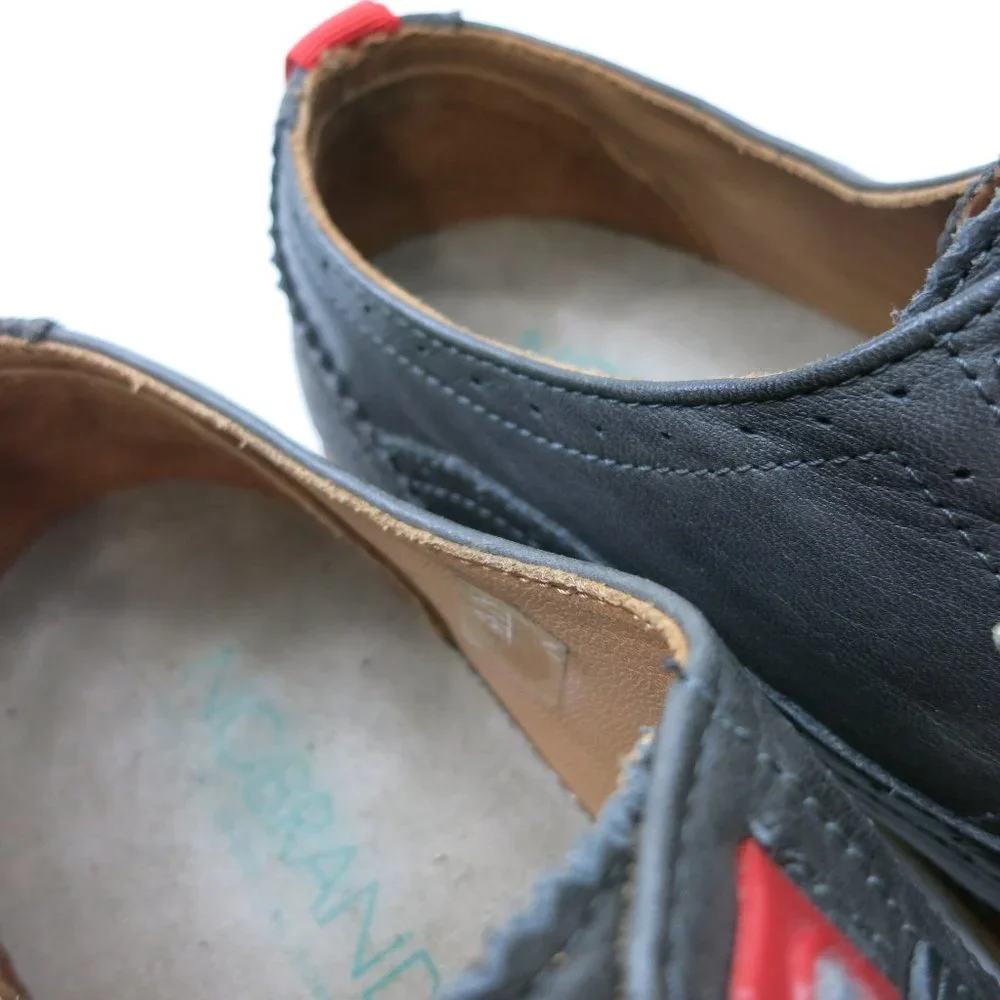 NOBRAND Wingtip Leather Medallion Toe Casual Dress Footwear Oxfords 41